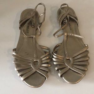 Antonio Melani gold flat sandal